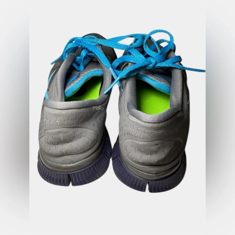 Nike Free Run 3 Women's Shoes Size 6.5 Gray Blue Running Athletic